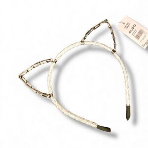 Aldo Cat Ear Kitty Headband with Rhinestones NWT